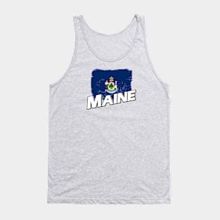 Maine flag Tank Top